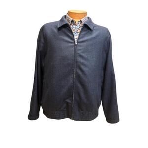 NEW TRANDS men's casual zip up coat in navy